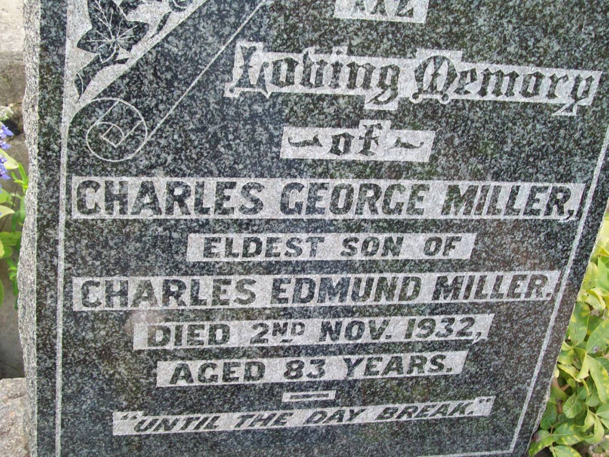 MILLER Charles George -1932