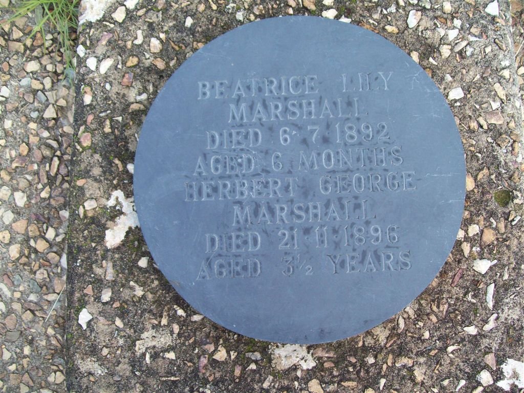 MARSHALL Beatrice Lily -1892 :: MARSHALL Herbert George -1896