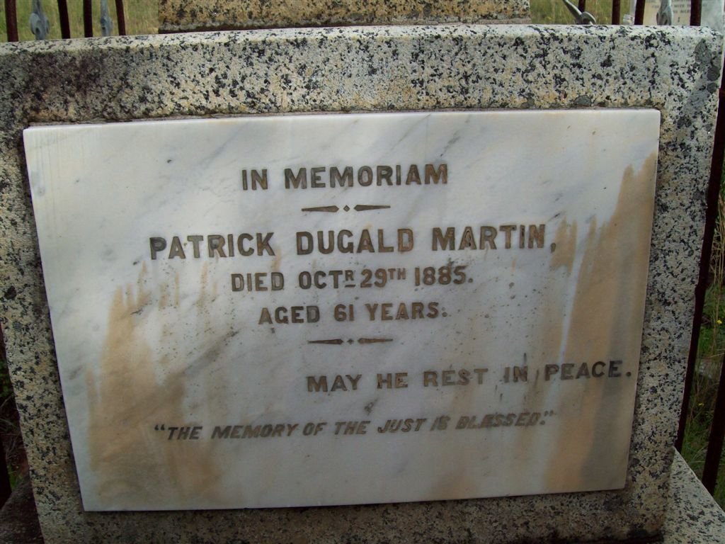 MARTIN Patrick Dugald -1885