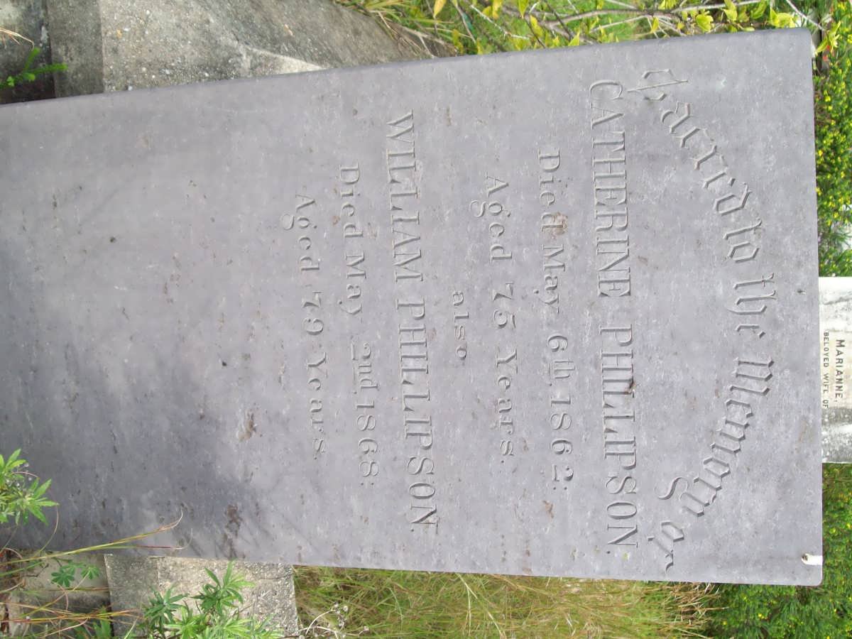 PHILLIPSON  William -1868 &amp; Catherine -1862