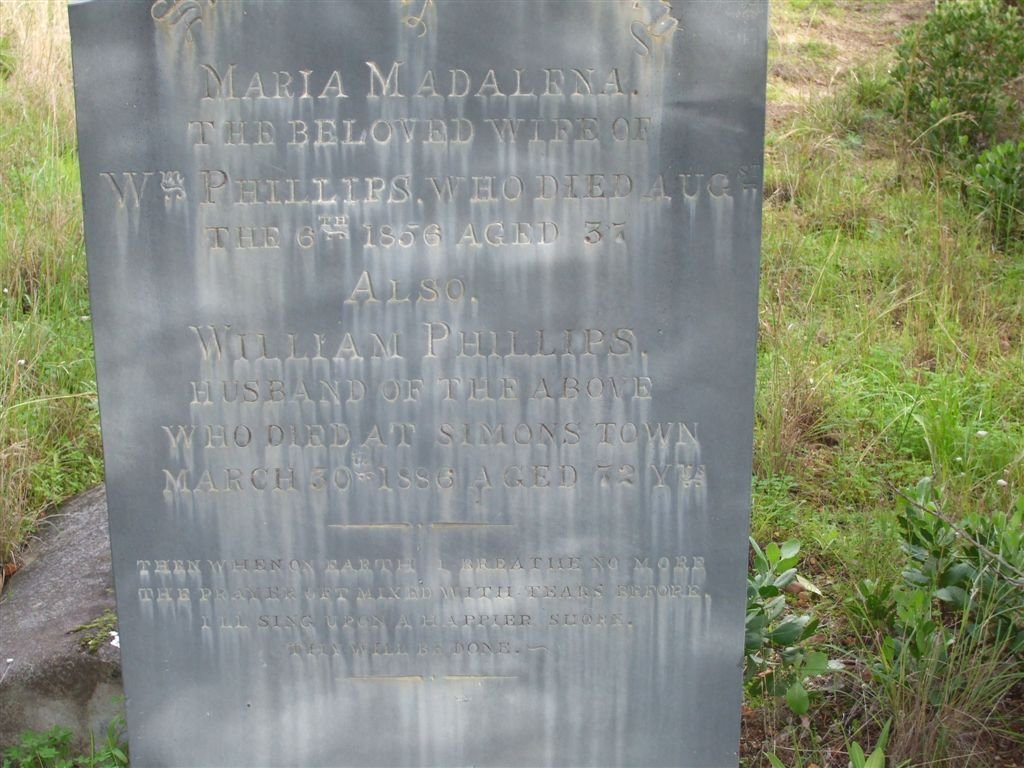 PHILLIPS William -1886 &amp; Maria Magdalena -1856