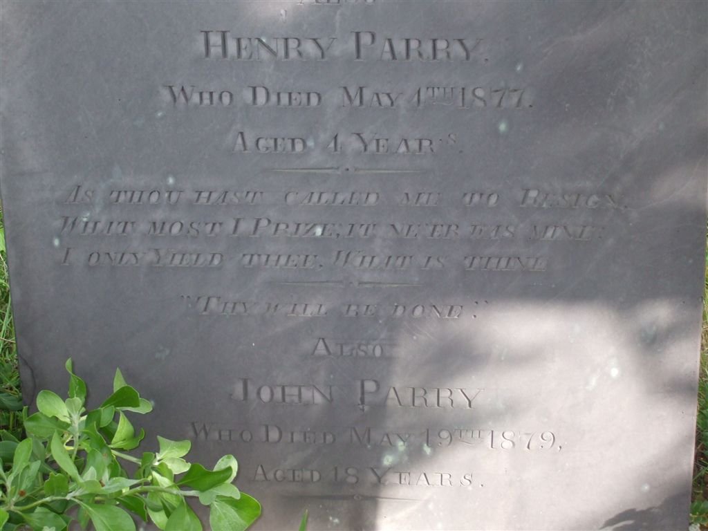 PARRY Henry -1877