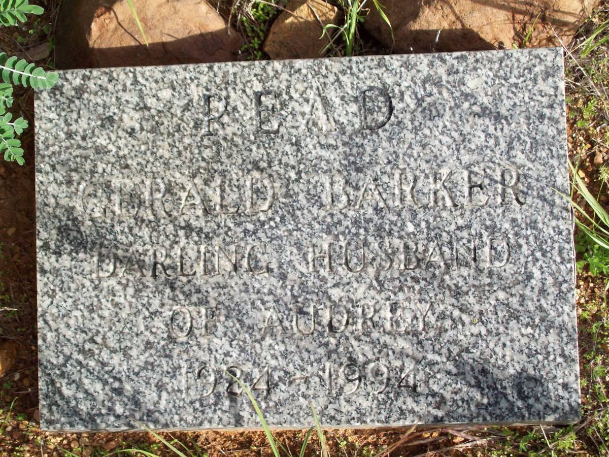 READ Gerald Barker 1924-1994