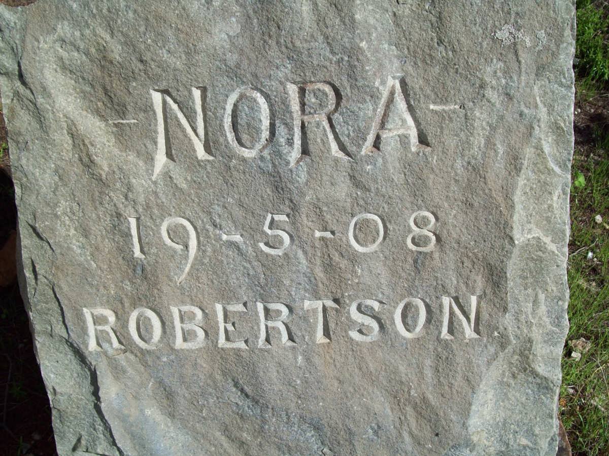 ROBERTSON Nora  -1908