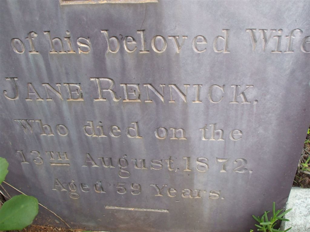 RENNICK Jane  -1972