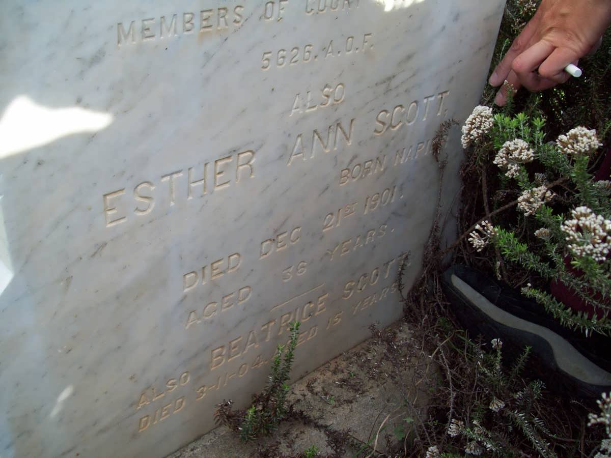 SCOTT Esther Ann nee NAPIER -1901 :: SCOTT Beatrice -1904