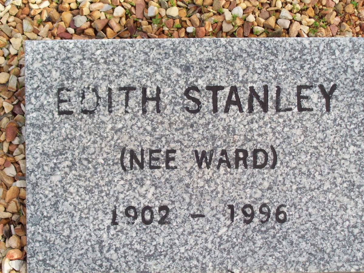 STANLEY Edith nee WARD 1902-1996
