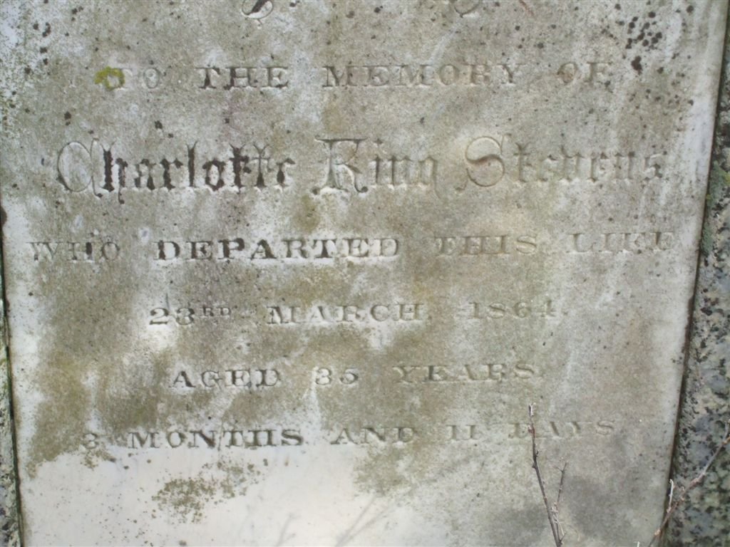 STEVENS Charlotte Rina -1864