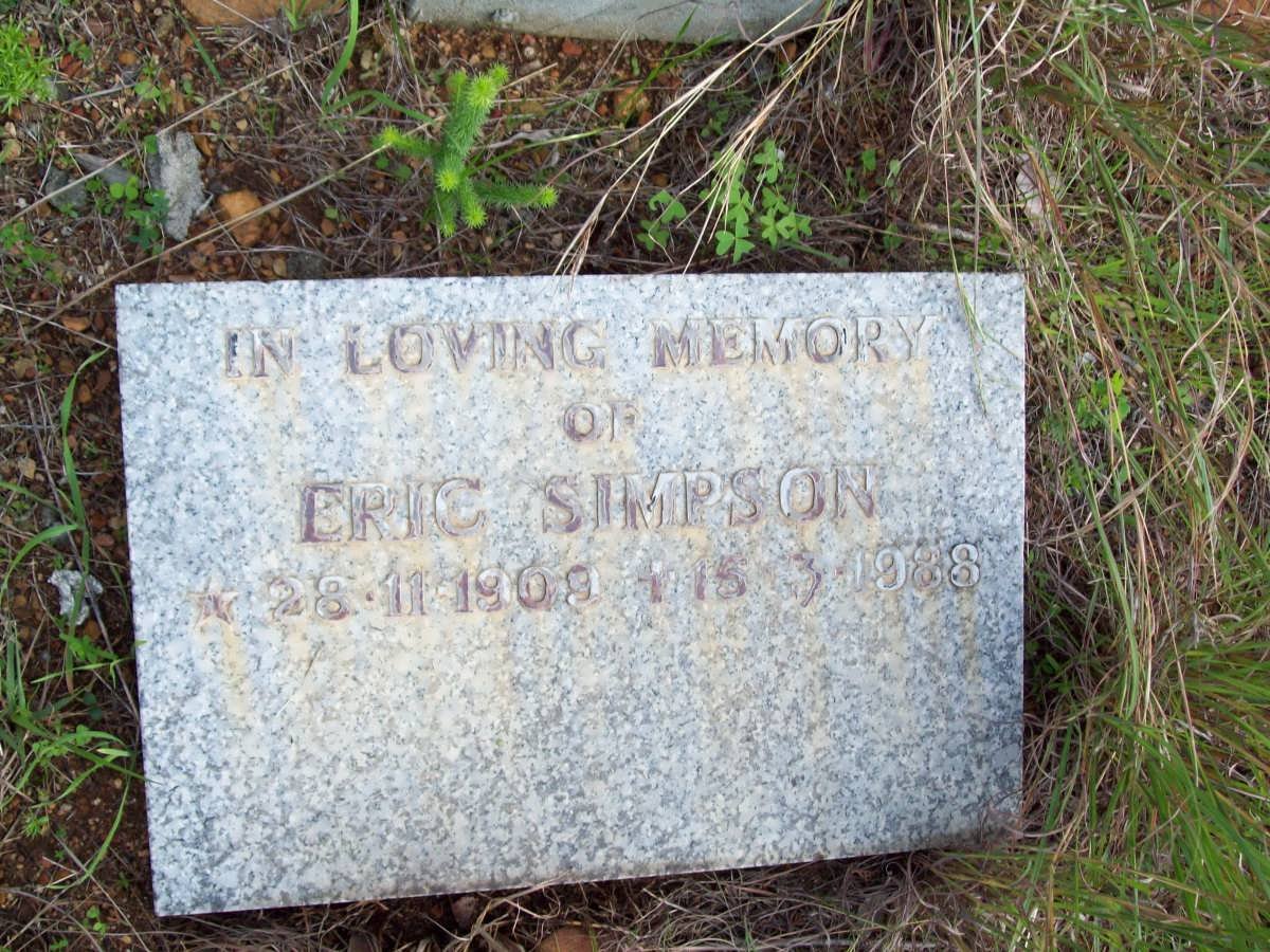 SIMPSON Eric  1909-1988