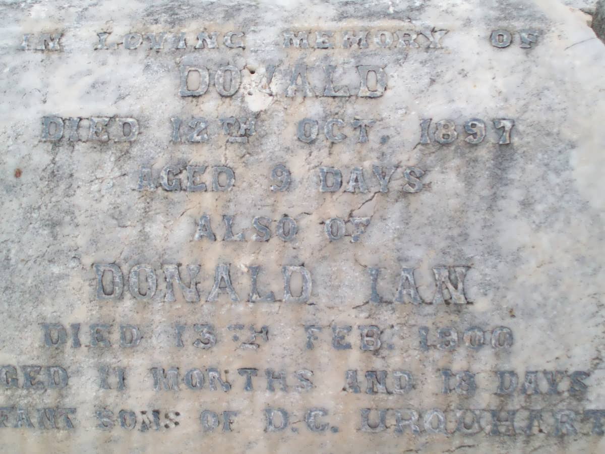 URQUHART Donald -1897 :: URQUHART Donald Ian -1900