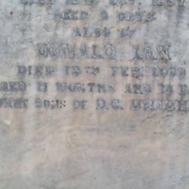 URQUHART Donald Ian -1900