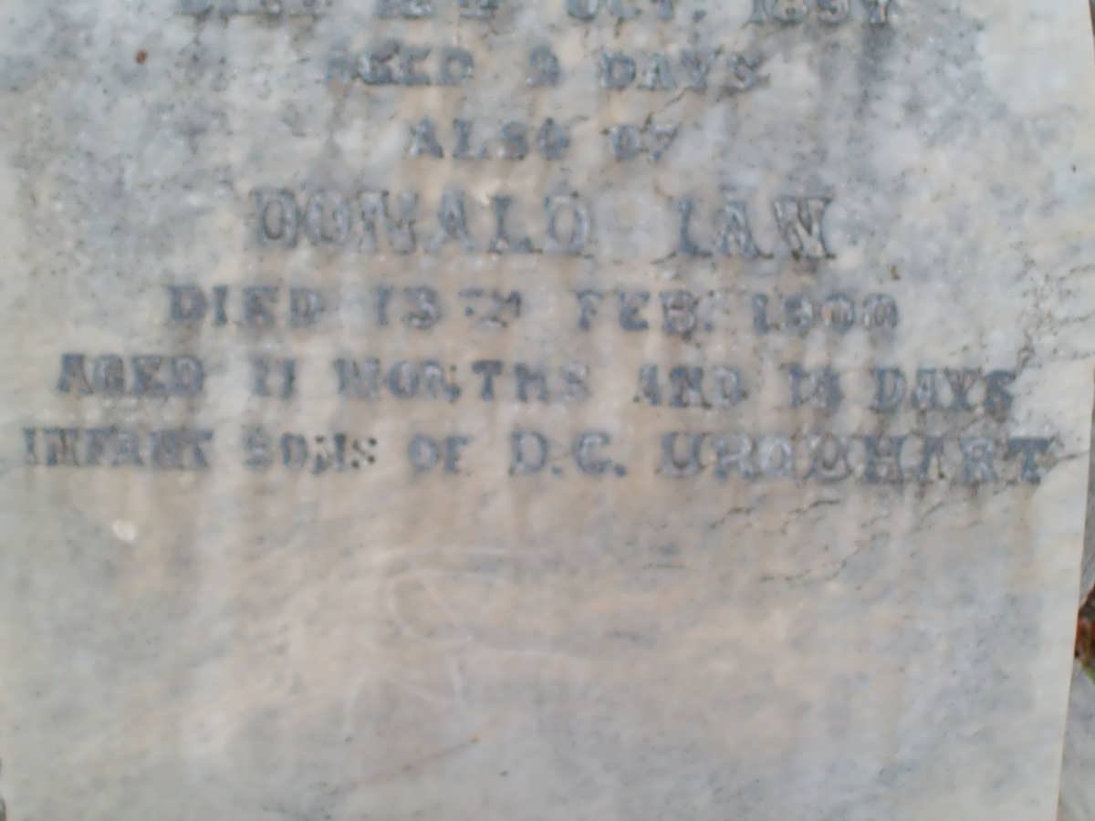 URQUHART Donald Ian -1900