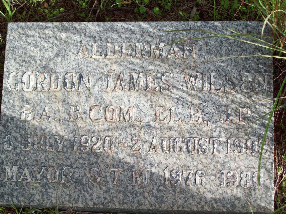 WILSON Gordon James 1920-1995