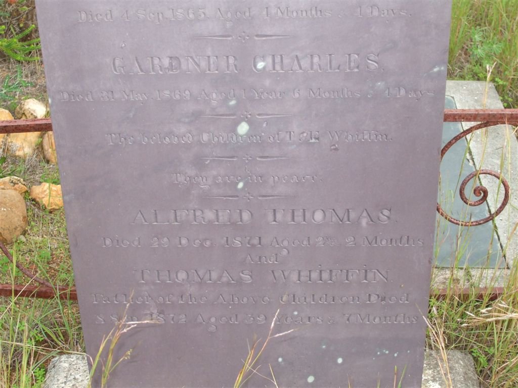 WHIFFEN Gardner Charles -1869 :: WHIFFEN Alfred Thomas -1871 ::  WHIFFEN Thomas -1872