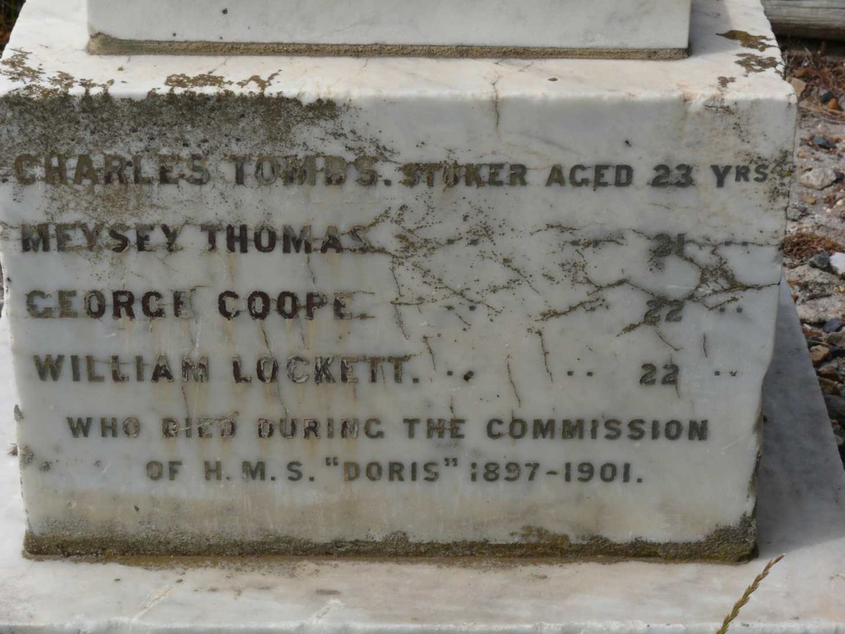 2. Memorial for stokers who died during the commision of the H.M.S. Doris