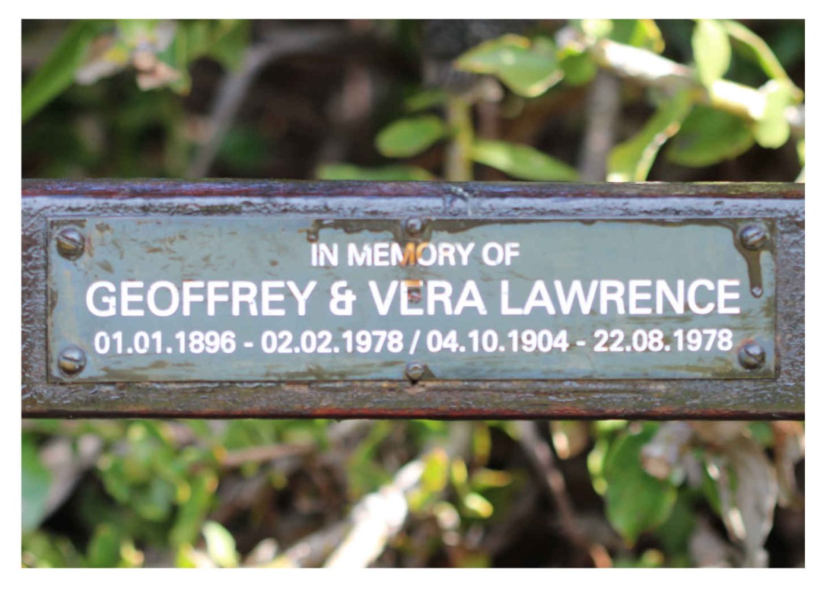 LAWRENCE Geoffrey 1896-1978 & Vera 1904-1978