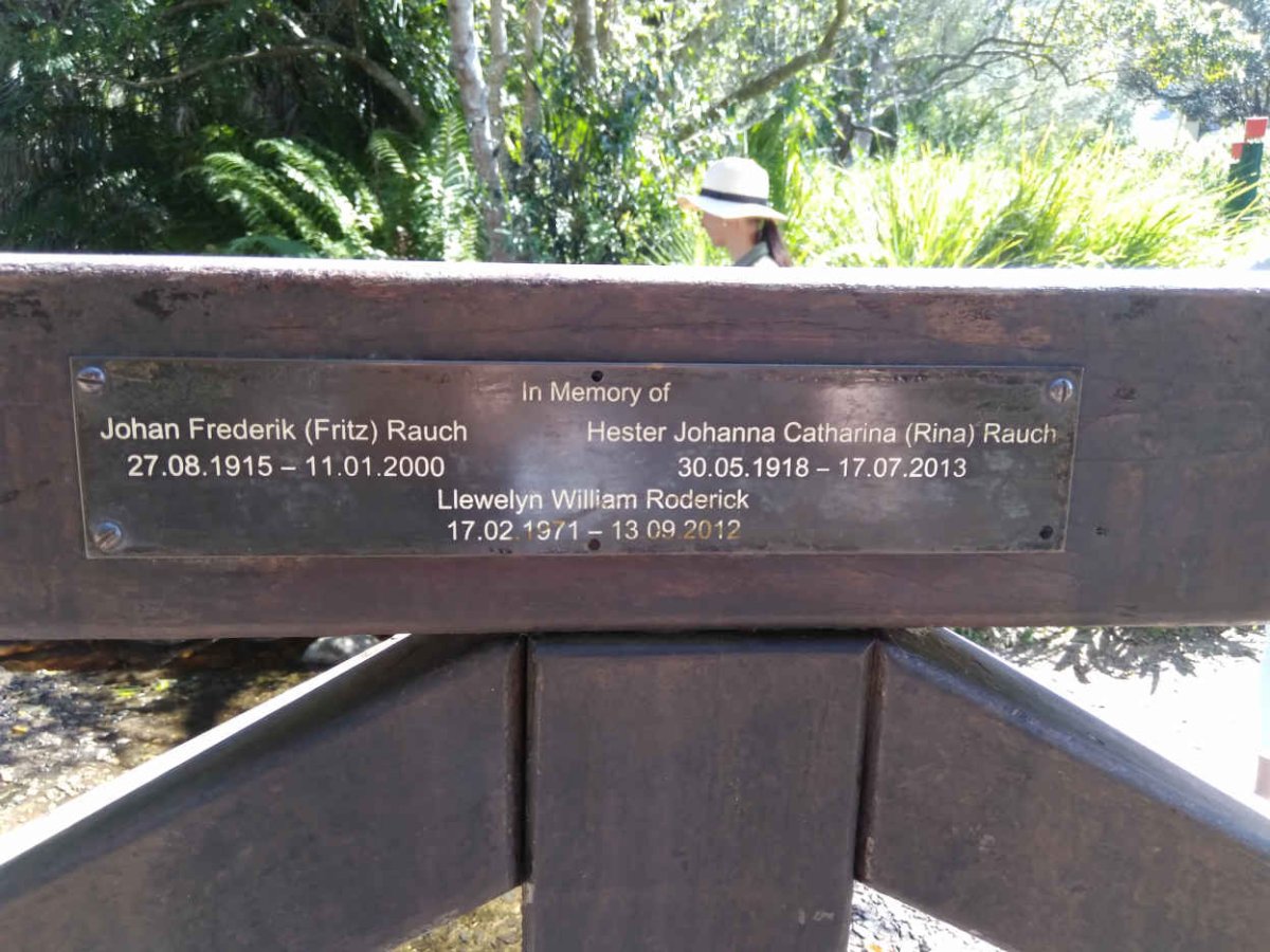 RAUCH Johan Frederik 1915-2000 &amp; Hester Johanna Catharina 1918-2013