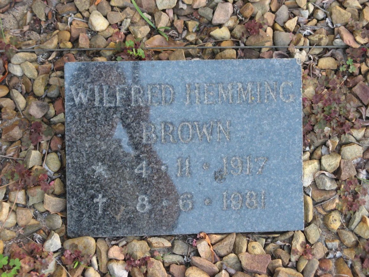 BROWN Wilfred Hemming 1917-1981