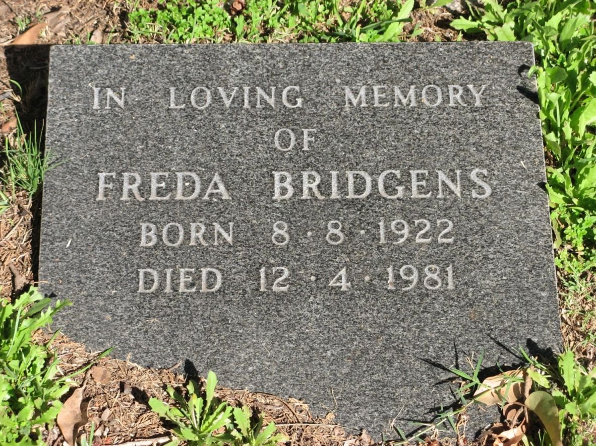 BRIDGENS Freda 1922-1981