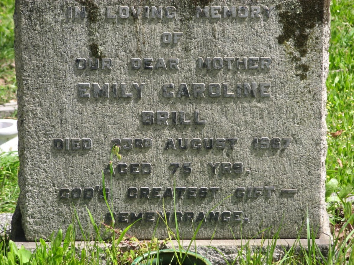 BRILL Emily Caroline -1967