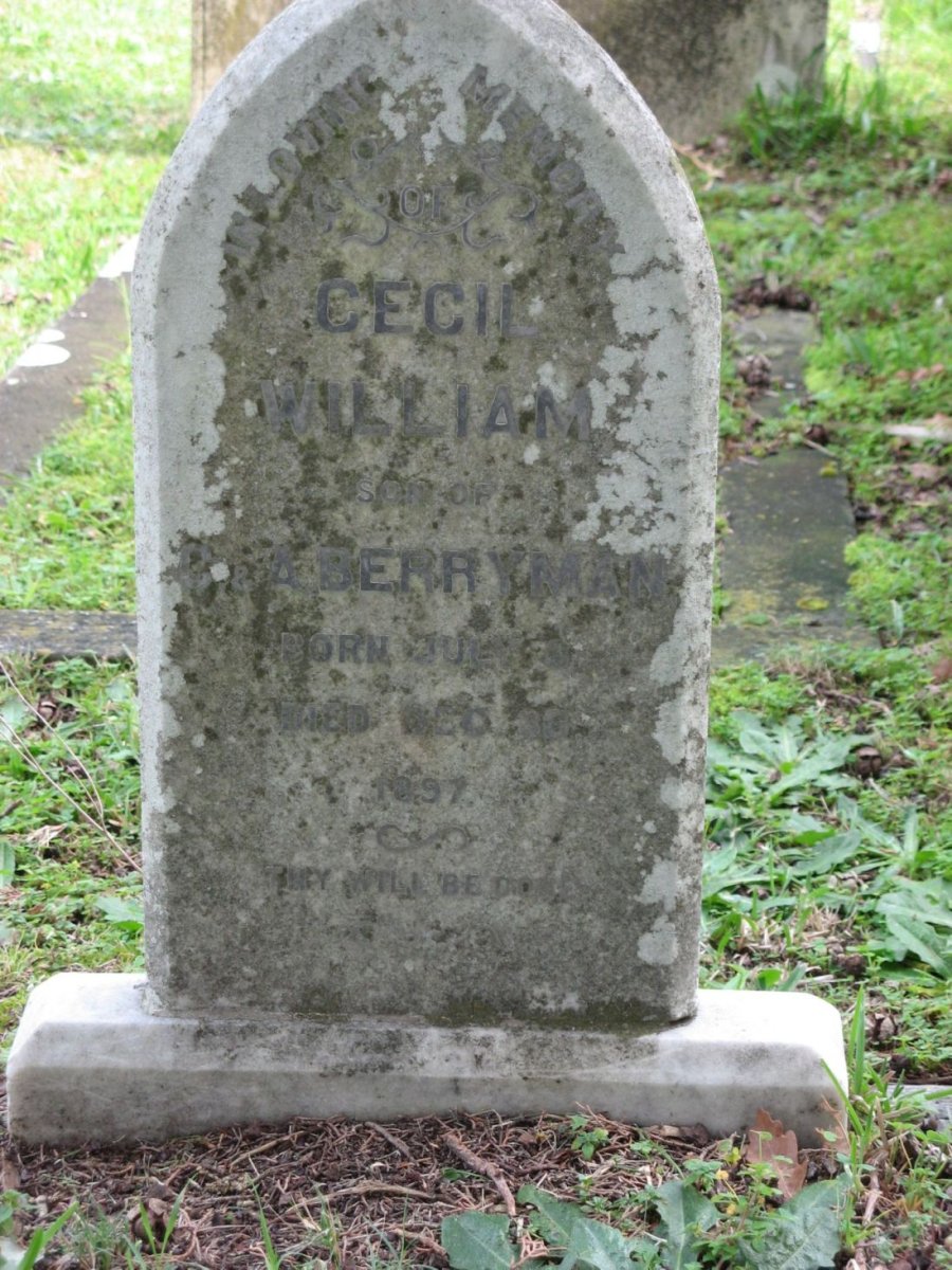 BERRYMAN Cecil William -1897
