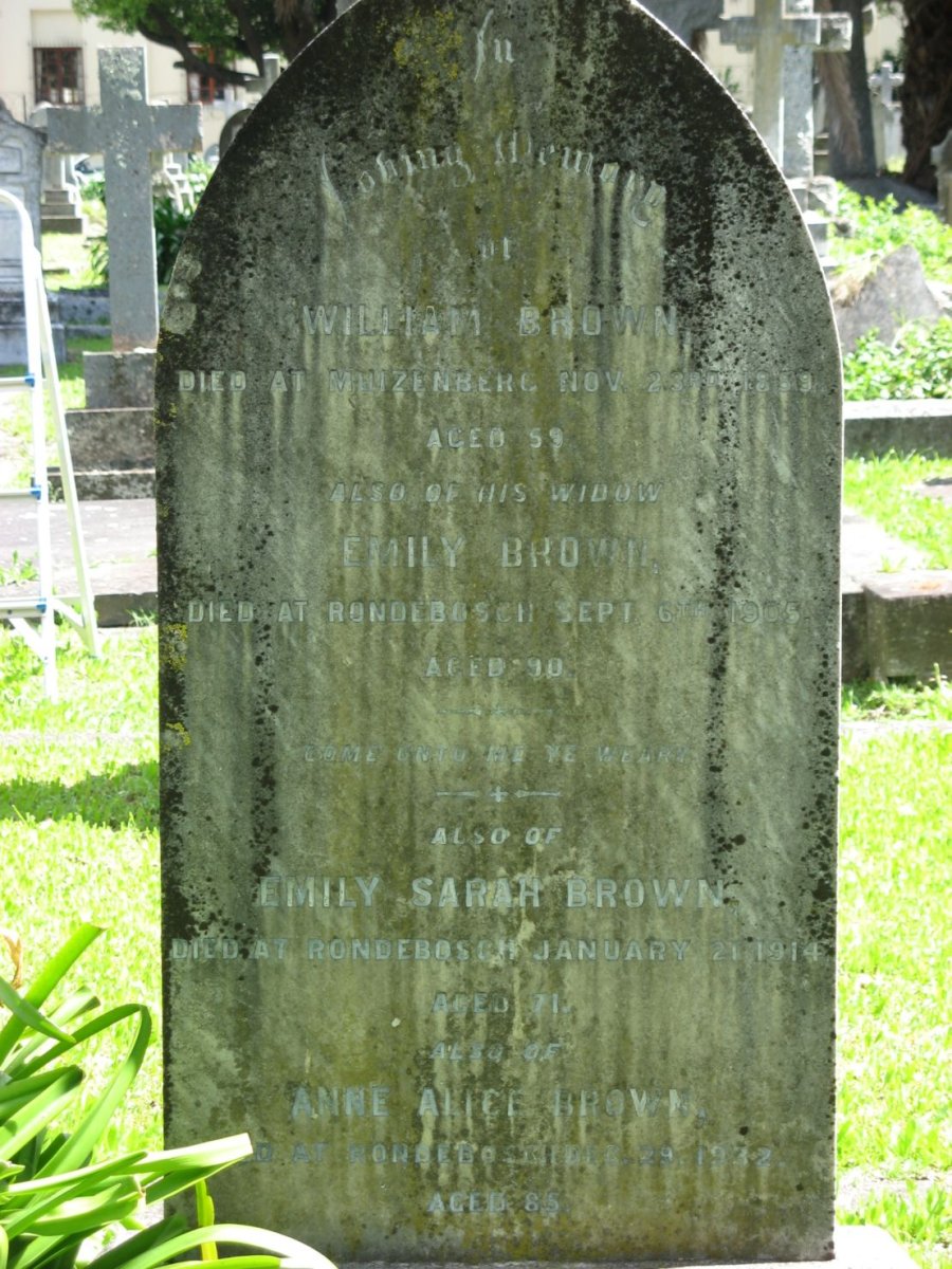 BROWN William -1859 &amp; Emily -1905 :: BROWN Emily Sarah -1914 :: BROWN Anne Alice  -1932