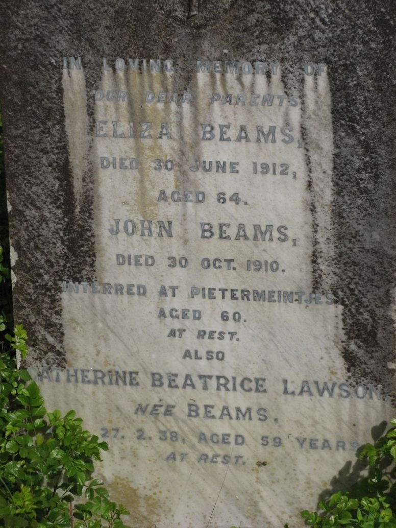 BEAMS John -1910 &amp; Eliza -1912 :: LAWSON Katherine Beatrice nee BEAMS -1938