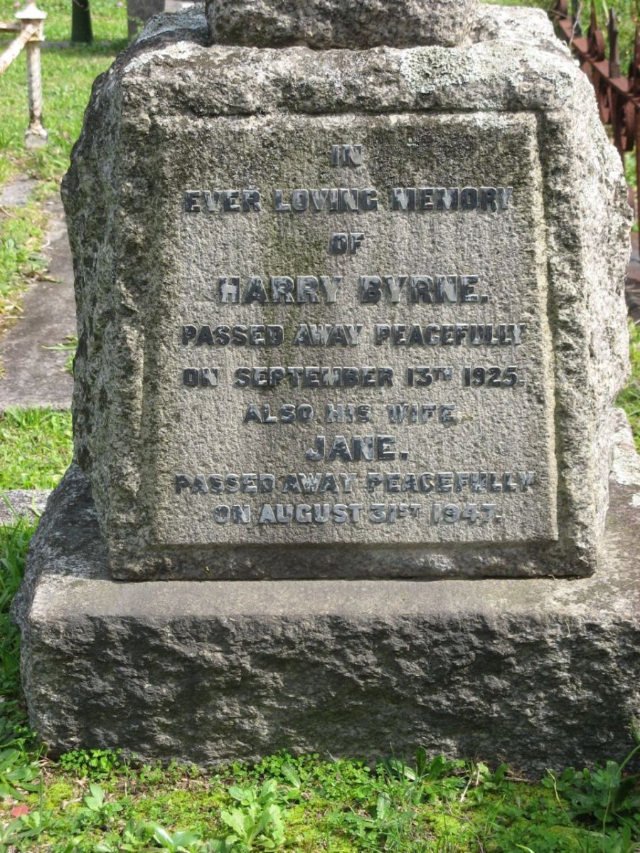 BYRNE Harry -1925 &amp; Jane -1947