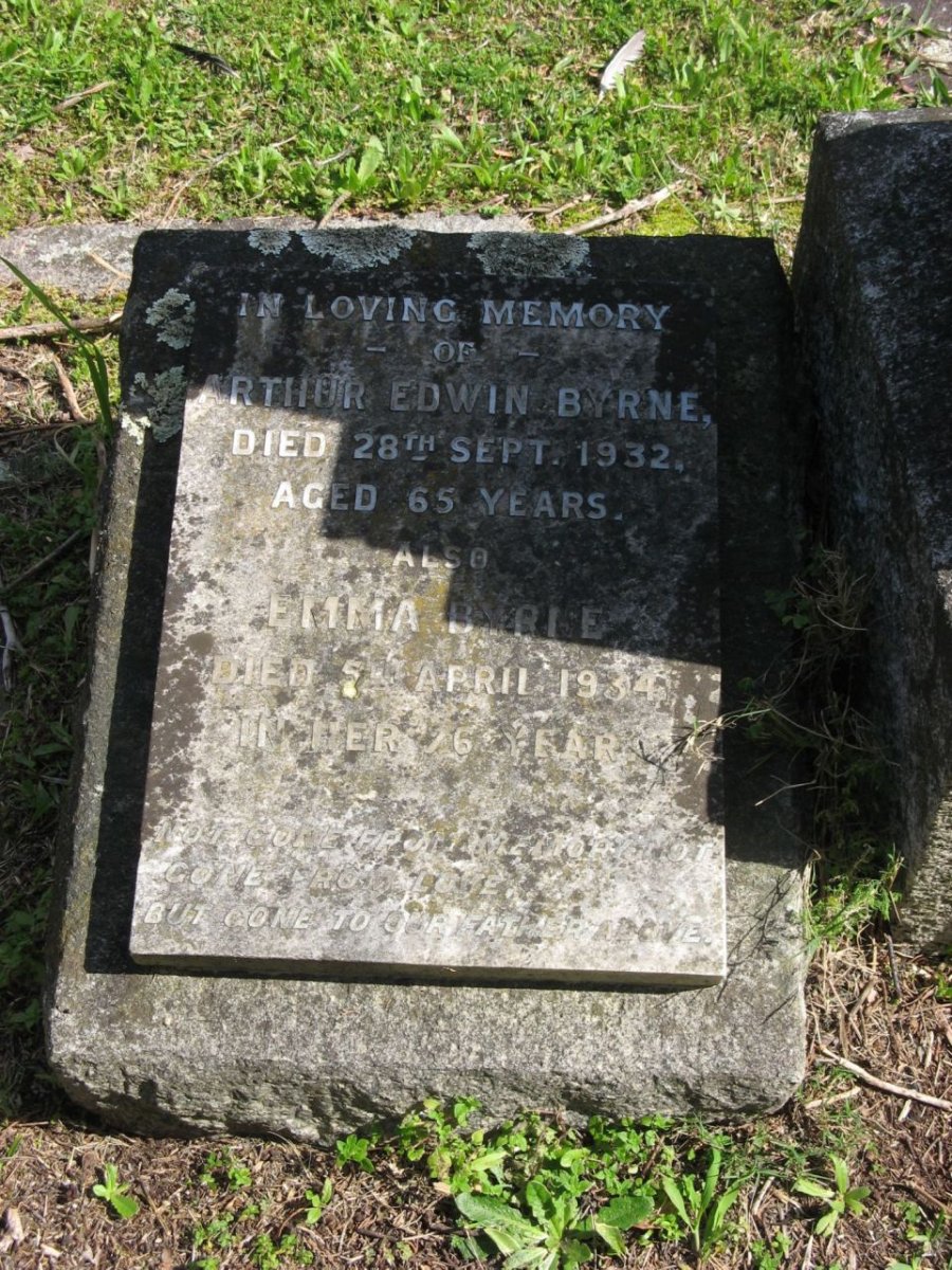 BYRNE Arthur Edwin -1932 &amp; Emma -1934