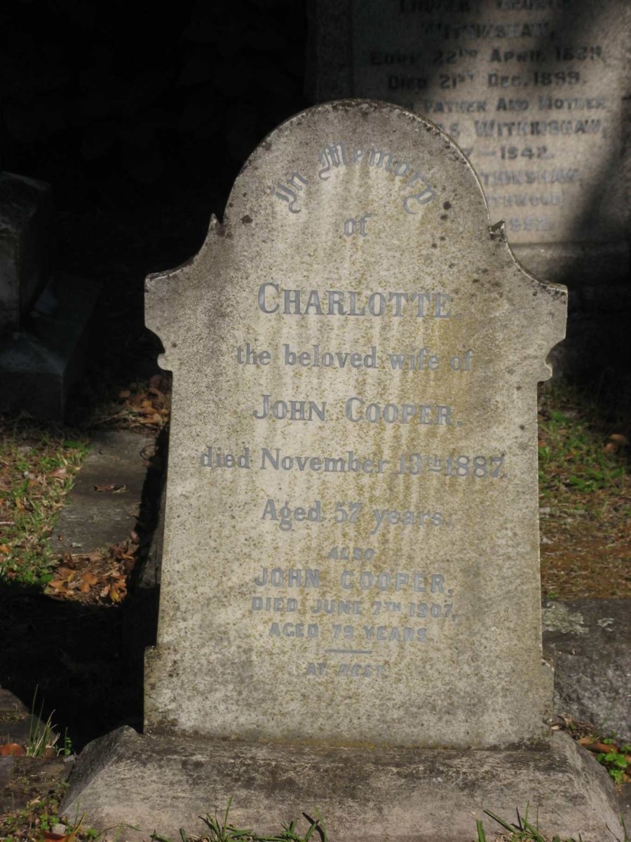 COOPER John -1907 &amp; Charlotte -1887