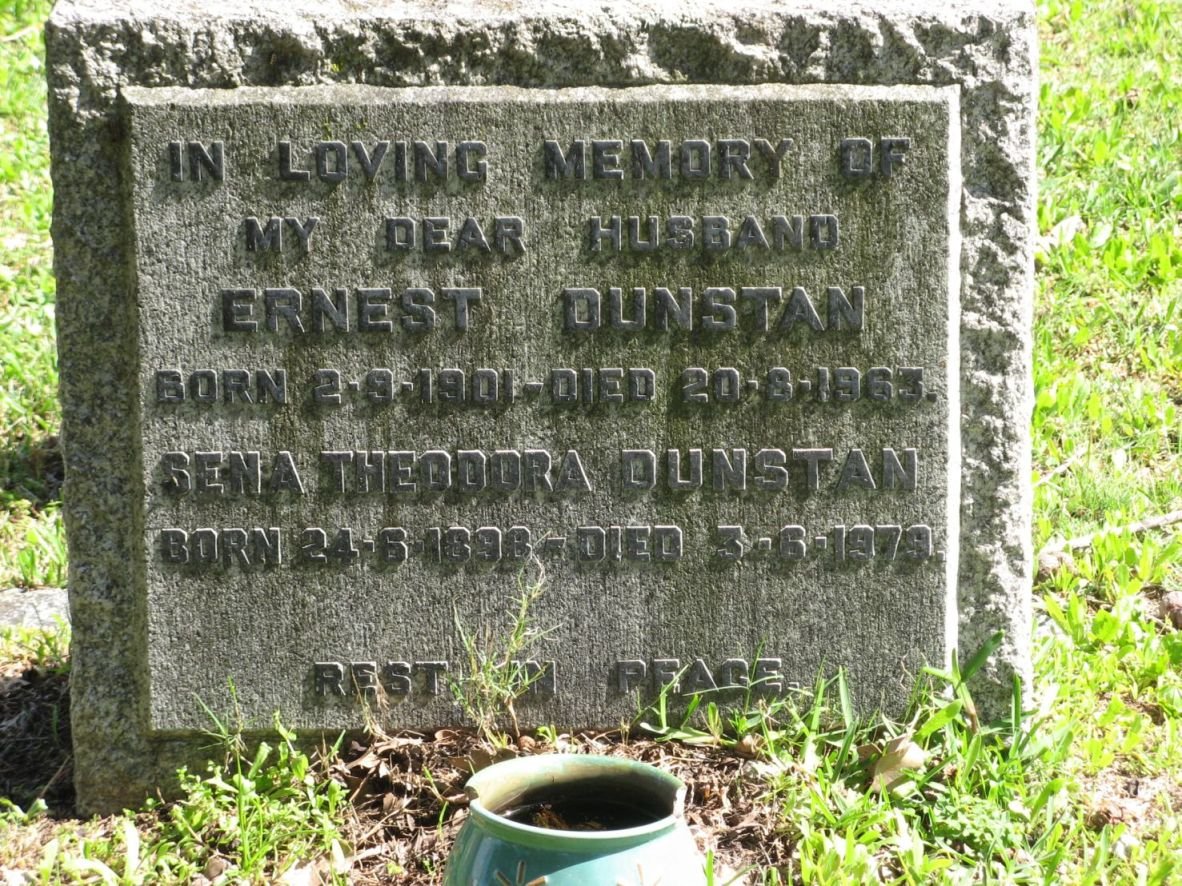 DUNSTAN Ernest 1901-1963 &amp; Sena Theodora 1898-1979