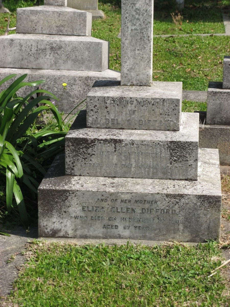 DIFFORD Eliza Ellen -1909 :: DIFFORD Mabel 1869-1891