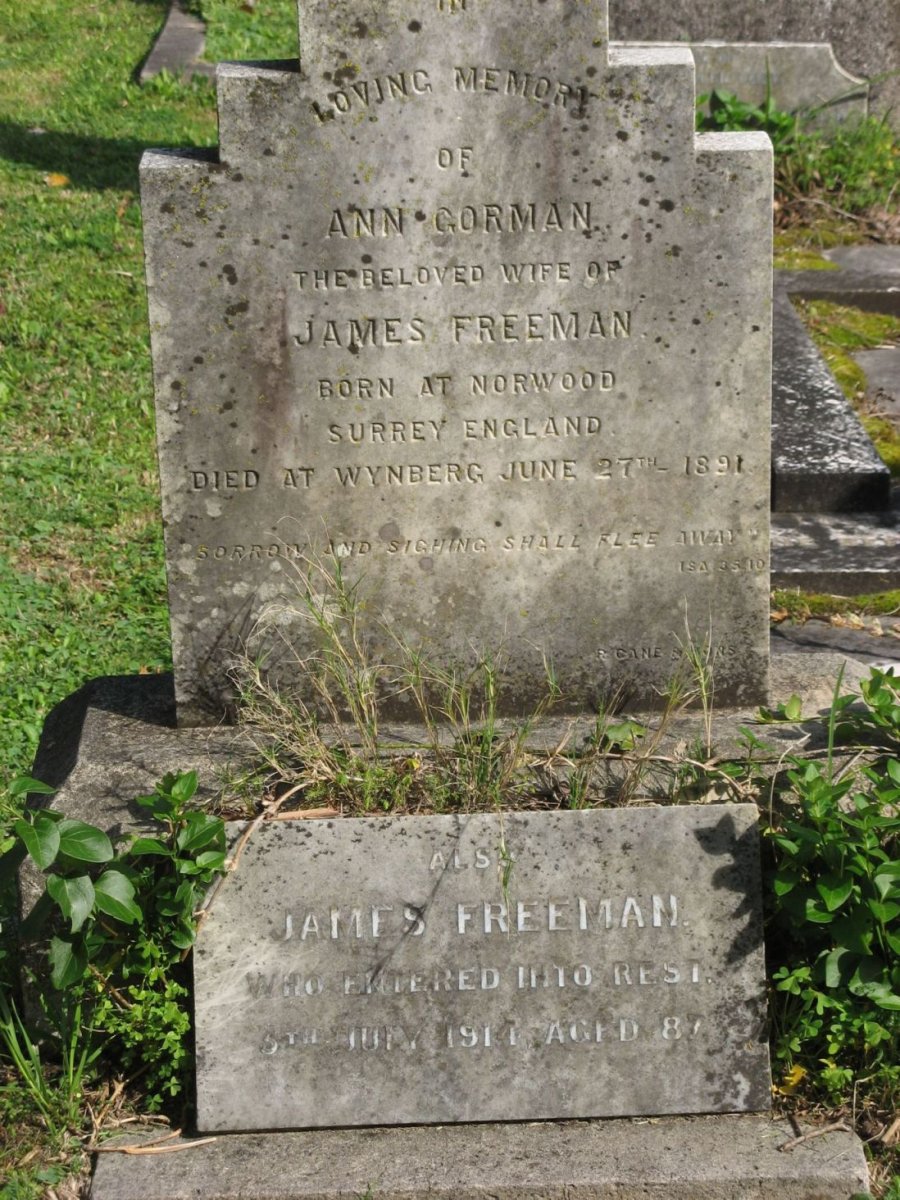 FREEMAN James -1914 &amp; Ann GORMAN -1891