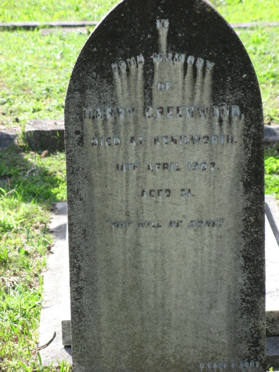 GREENWOOD Harry -1902