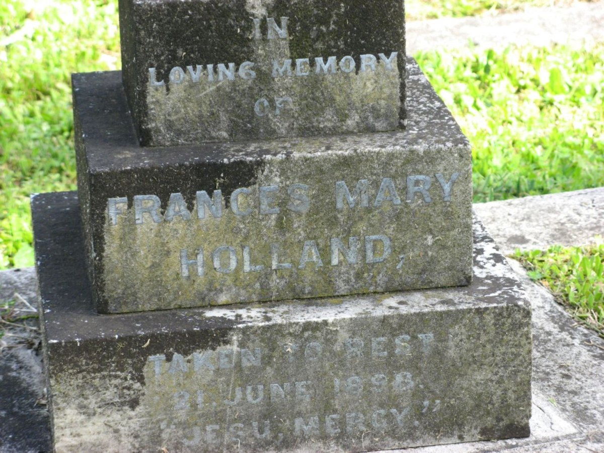 HOLLAND Frances Mary -1898