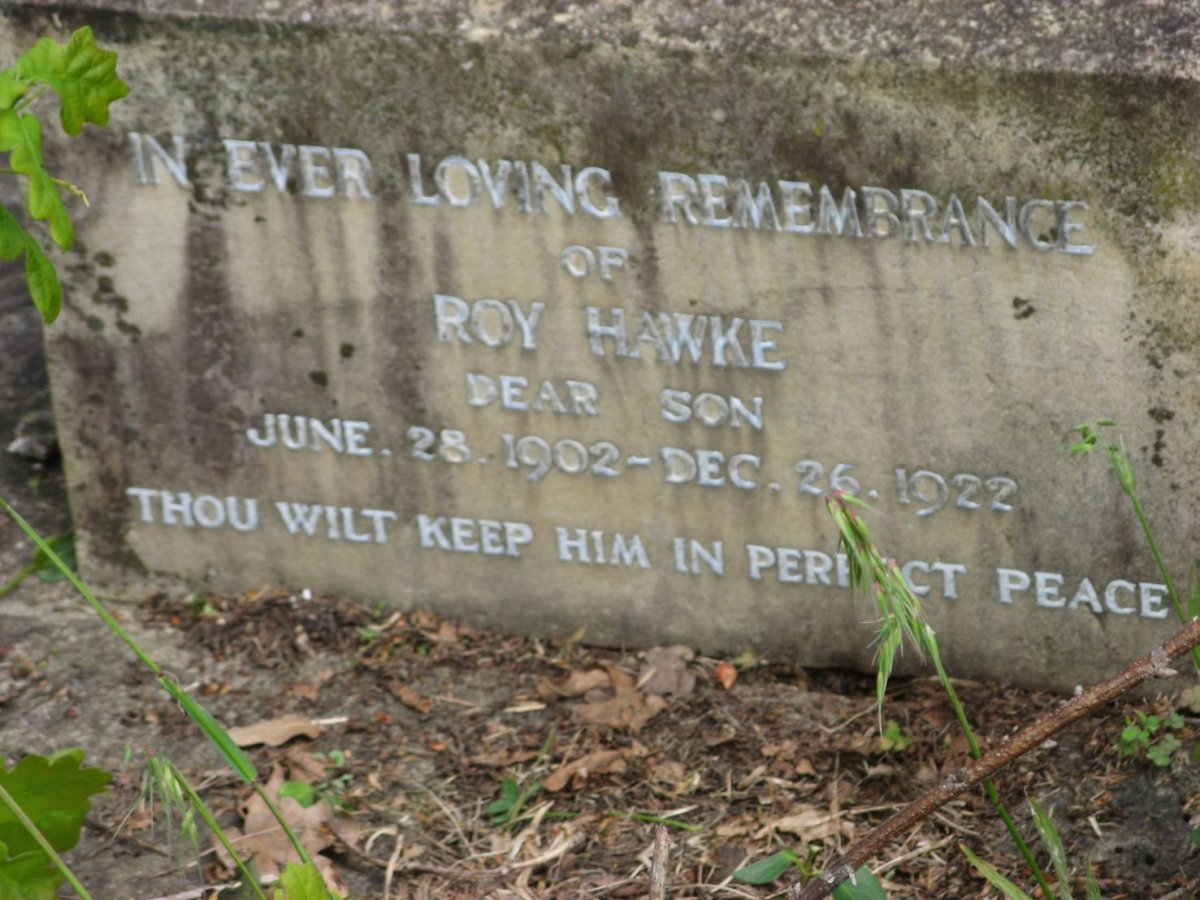 HAWKE Roy 1902-1922