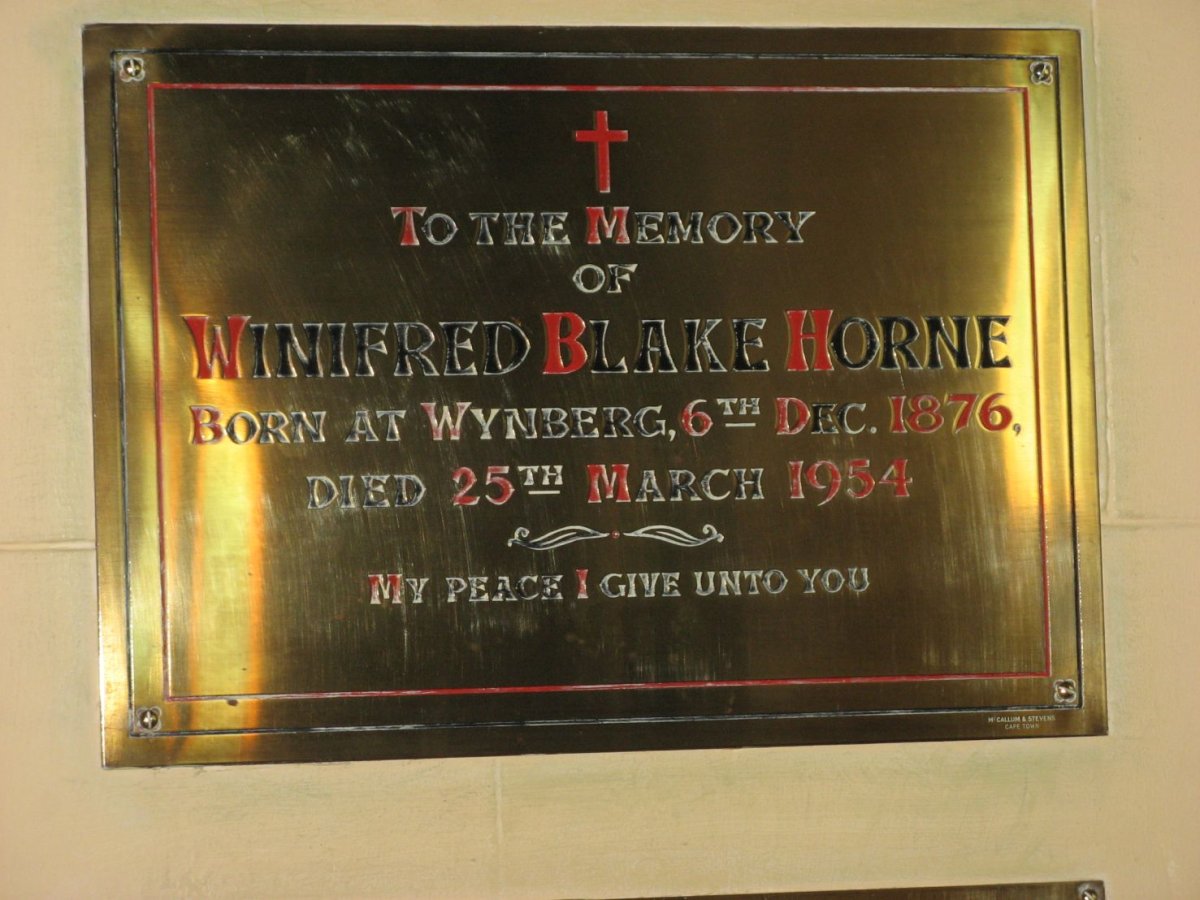 HORNE Winifred Blake 1876-1954