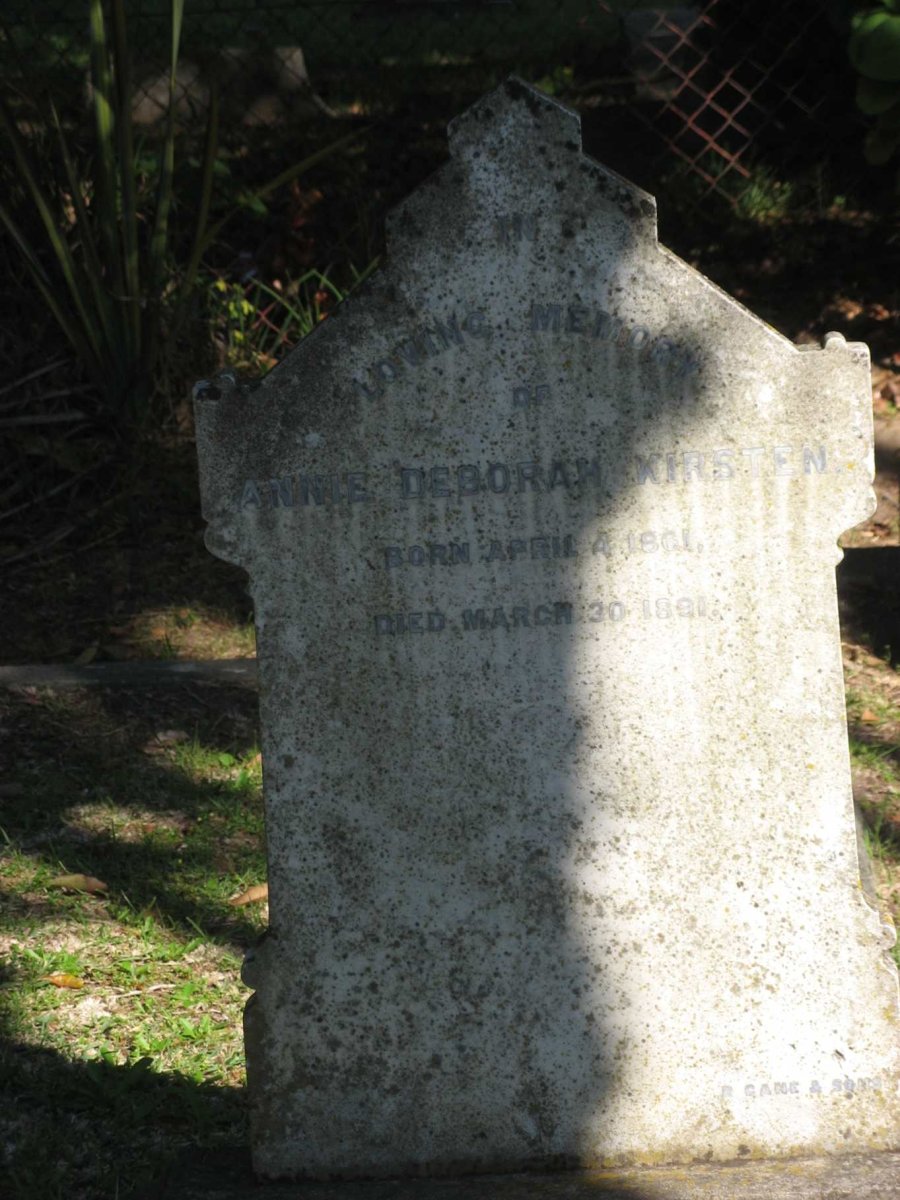 KIRSTEN Agnes Deborah 1861-1891
