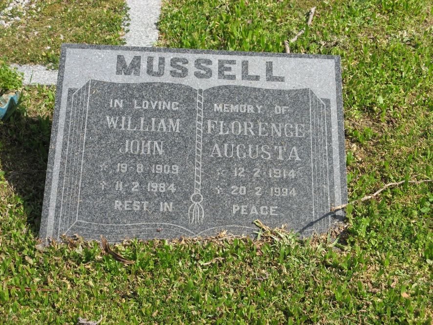 MUSSELL William John 1909-1984 &amp; Florence Augusta 1914-1994