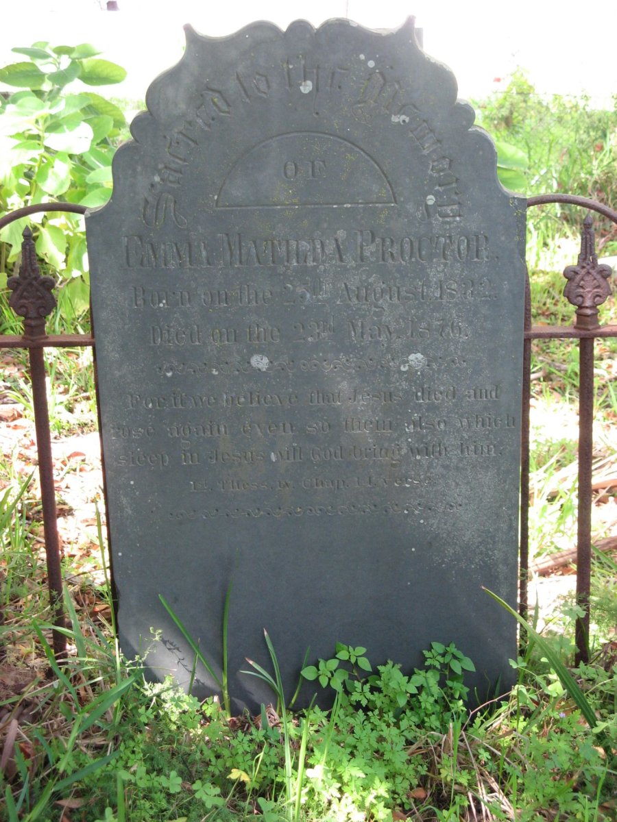 PROCTOR Emma Matilda 1832-1876