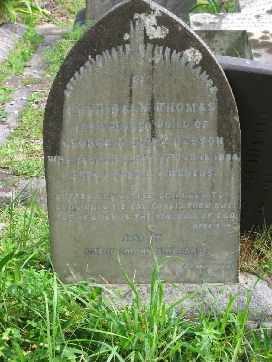 ROBSON Archibald Thomas -1894