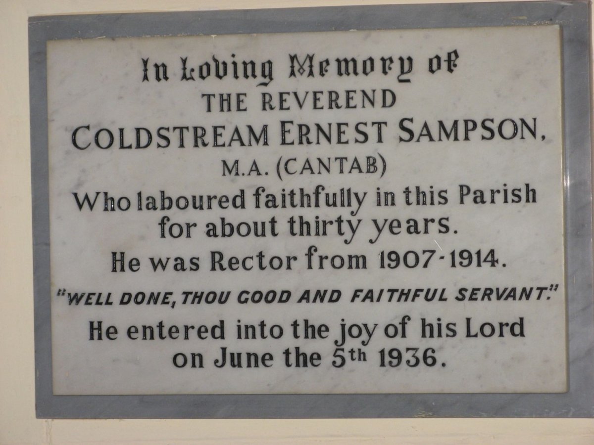 SAMPSON Coldstream Ernest -1936