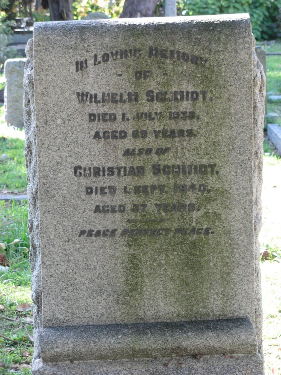 SCHMIDT Wilhelm -1938 :: SCHMIDT Christian -1940