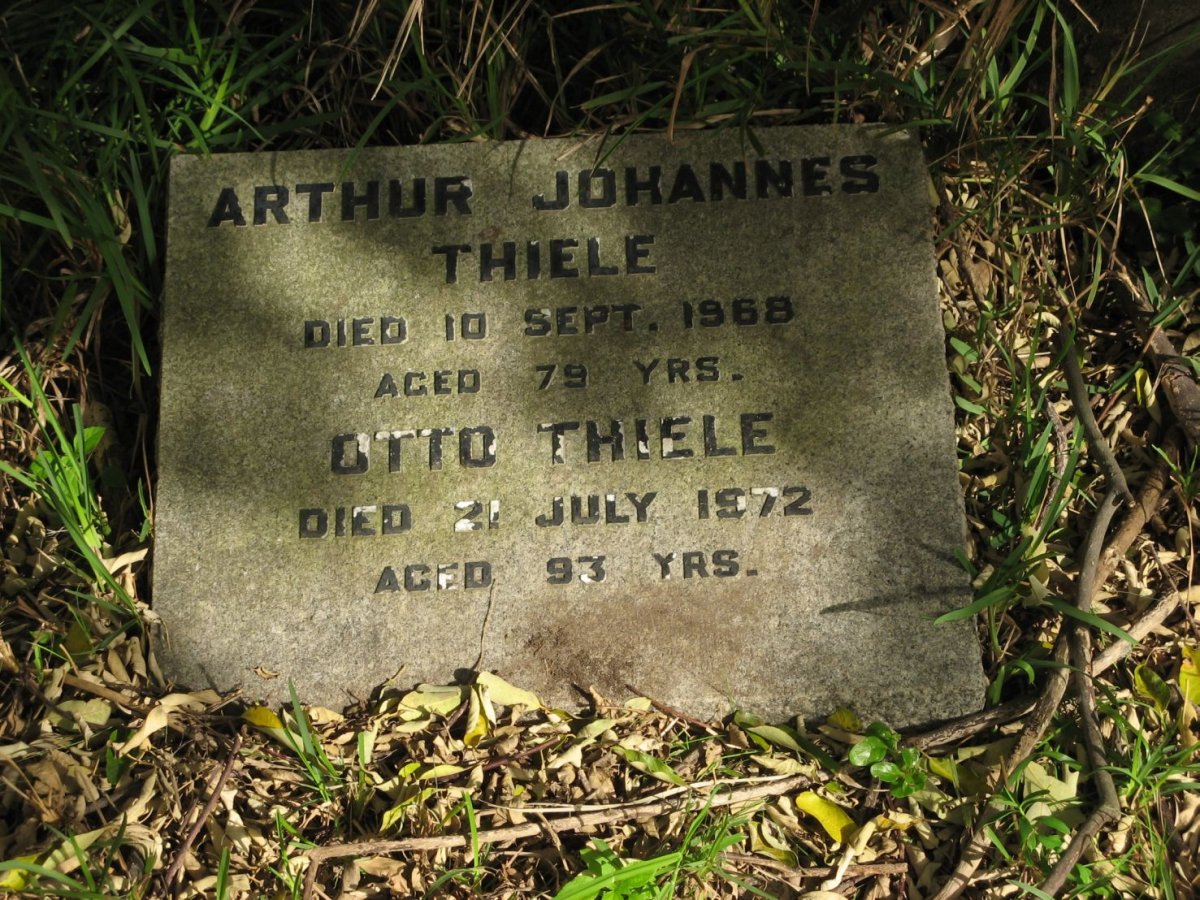 THIELE Otto -1972 :: THIELE Arthur Johannes -1968