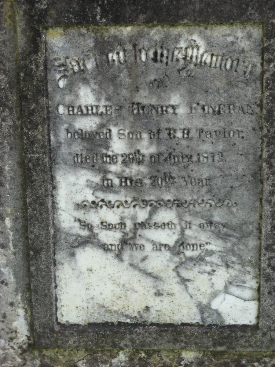 TAYLOR Charles Henry Fineran -1872