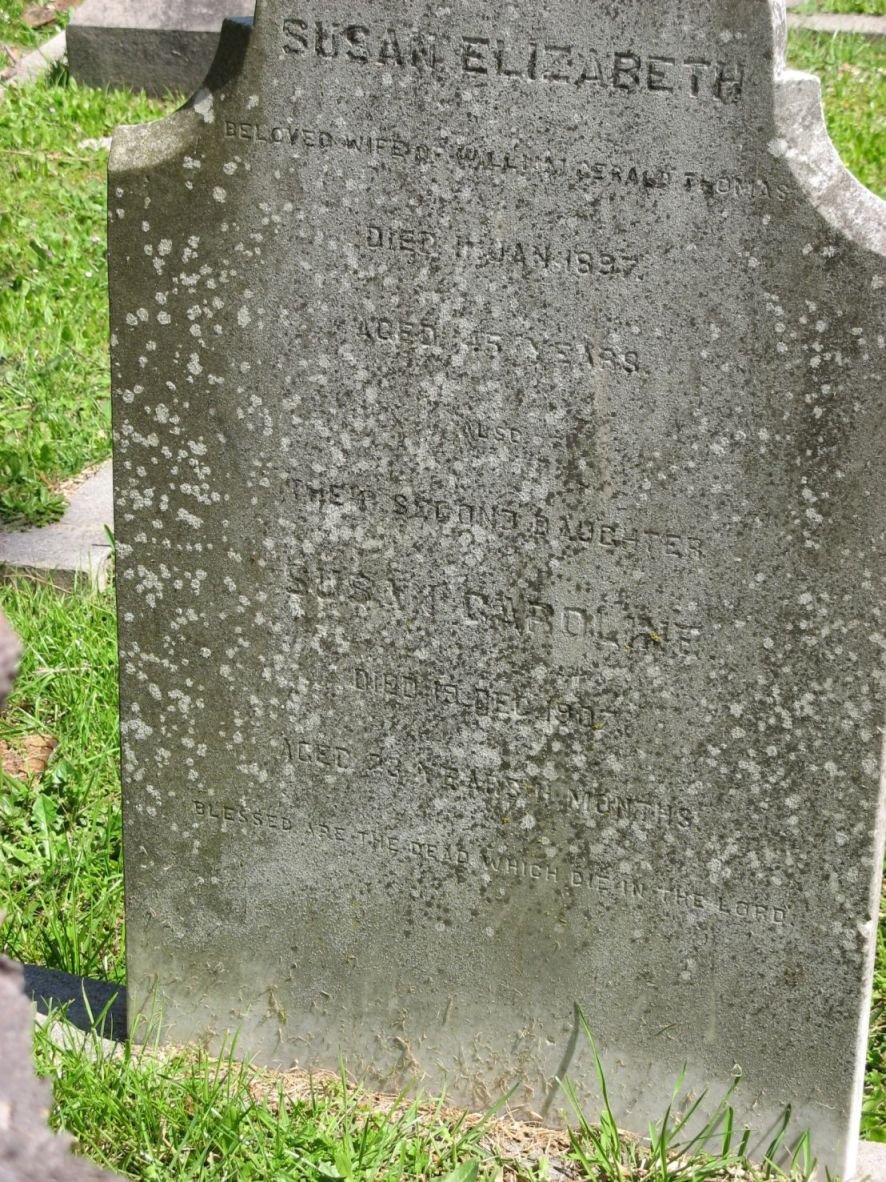 THOMAS Susan Elizabeth -1897 :: THOMAS Susan Caroline -1907