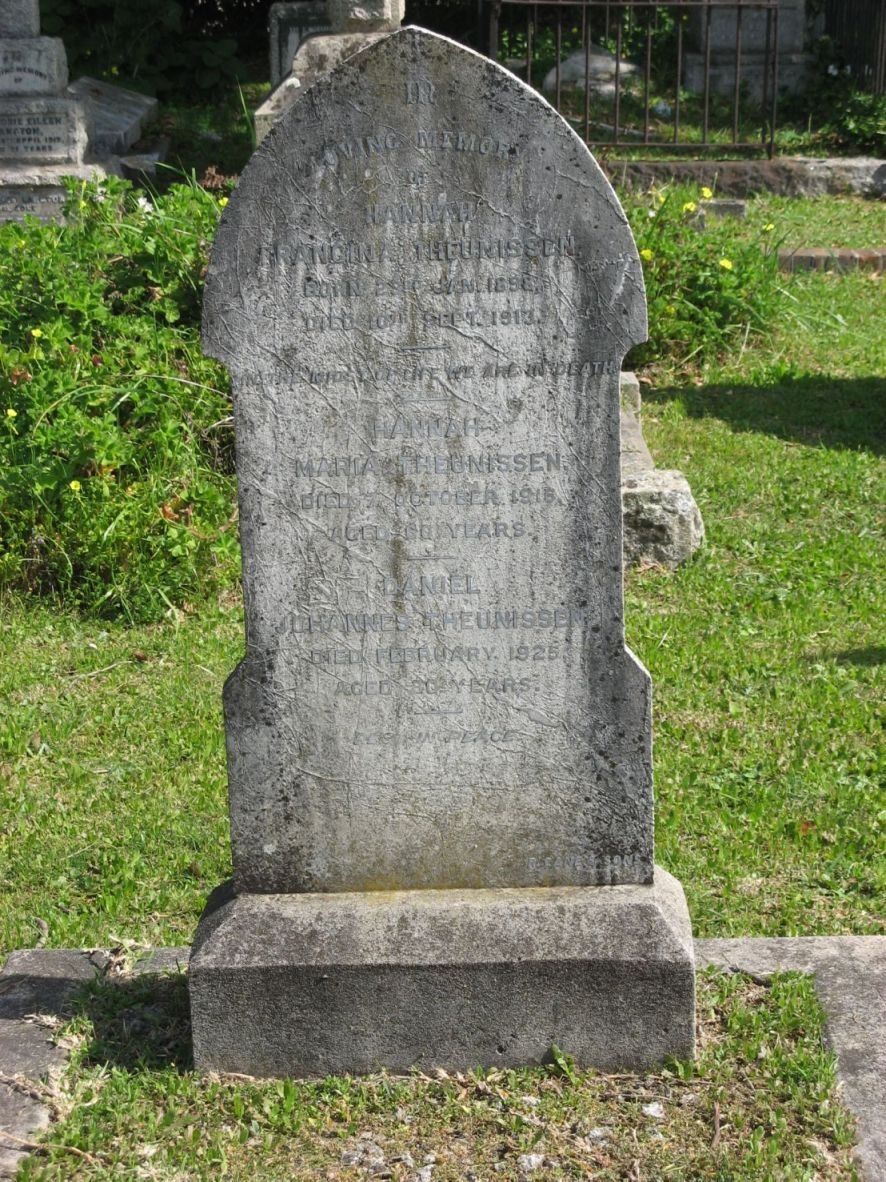 THEUNISSEN Hanna Francina 1898-1913 :: THEUNISSEN Hanna Maria -1916 :: THEUNISSEN Daniel Johannes -1925