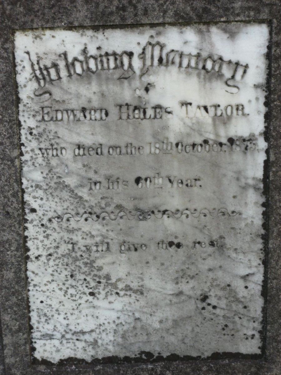 TAYLOR Edward Hales -1875