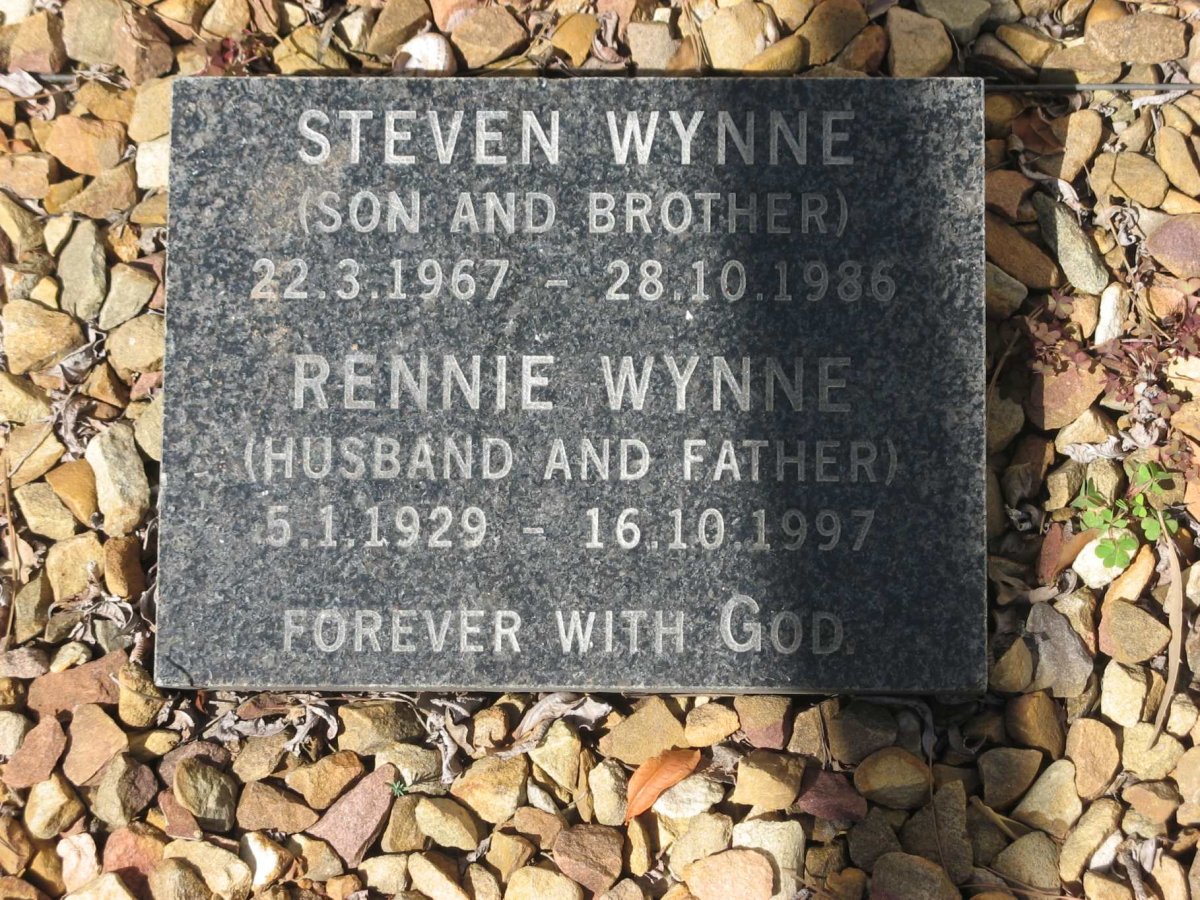 WYNNE Rennie 1929-1997 :: WYNNE Steven 1967-1986
