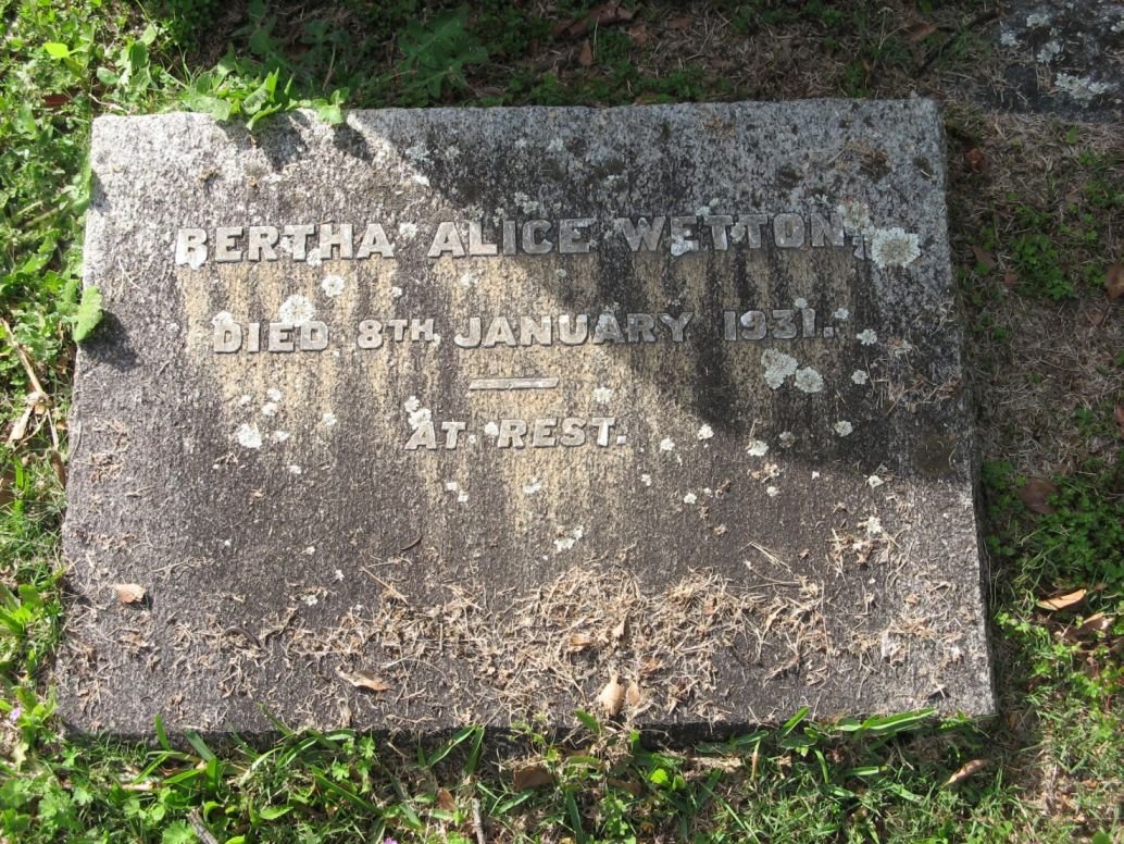 WETTON Bertha Alice -1931